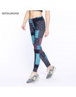 Kobiet legginsy 2019 Fashion Star drukuj wysoka talia Stretch elastyczność legginsy wiosna jesień Slim Skinny legginsy spodnie k