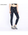 Kobiet legginsy 2019 Fashion Star drukuj wysoka talia Stretch elastyczność legginsy wiosna jesień Slim Skinny legginsy spodnie k