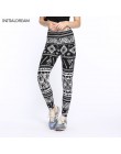 Kobiet legginsy 2019 Fashion Star drukuj wysoka talia Stretch elastyczność legginsy wiosna jesień Slim Skinny legginsy spodnie k