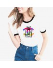 2018 harajuku t koszula kobiety kwiat perfumy t-shirt kobieta lato z krótkimi rękawami na co dzień kobiet koszulki z krótkim ręk