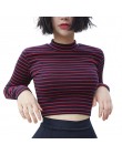 Crop Tops kobiety 2017 elegancki cały mecz klasyczny pasek Slim krótki gorset Crop Top golf z długim rękawem koszulka Sexy koszu