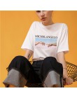 Michała anioła a capella Sistina T koszula Harajuku Ulzzang Tumblr kobiety koszulka Kawaii T shirt 2018 nowy lato Femme Casual t