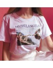 Michała anioła a capella Sistina T koszula Harajuku Ulzzang Tumblr kobiety koszulka Kawaii T shirt 2018 nowy lato Femme Casual t