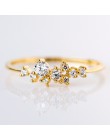 HOMOD 2019 nowych moda splot kryształowe Rings dla kobiet złoty/srebrny/różowe złoto kolor kobieta pierścień Party zaręczyny biż