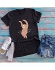 Kobiety koszulki z krótkim rękawem 3XL 4XL 5XL t-shirt plus size Cartoon awokado wzór druku z krótkim rękawem topy koreański tsh