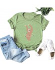 Kobiety koszulki z krótkim rękawem 3XL 4XL 5XL t-shirt plus size Cartoon awokado wzór druku z krótkim rękawem topy koreański tsh