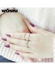 WOSTU 2019 Hot 100% 925 Sterling Silver Shimmering życzenie do układania w stos palec pierścień dla kobiet moda oryginalna biżut