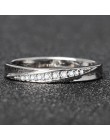 Cyrkoniami obrączki srebro/złota róża kolor Wedding Ring biżuteria hurtowych