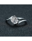 SIZZZ 2019 nowa moda prezent dla przyjaciółki posrebrzane CZ Wedding Ring dla kobiet Dropshipping