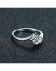 SIZZZ 2019 nowa moda prezent dla przyjaciółki posrebrzane CZ Wedding Ring dla kobiet Dropshipping