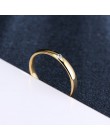 CACANA pierścienie ze stali nierdzewnej dla kobiet mężczyzn proste jeden cyrkon modna biżuteria zaręczynowa pierścienie dla mężc