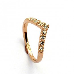 Kochanka gorący bubel elegancki złoty kolor ślub pierścień wykonane z oryginalnych austriackich kryształów w pełnym rozmiarze hu
