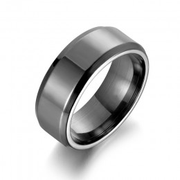 Moda ze stali nierdzewnej błyszczący pierścienie dla kobiet mężczyzn proste para Titanium stalowa obrączka biżuteria Drop Shippi