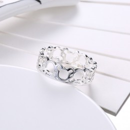 Moda biżuteria srebrna 925 pierścionki srebrne piękne pierścionki dla kobiet dziewczyn pierścień prezenty (rozmiar 6,7, 8,9)