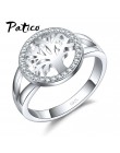 PATICO gorąca sprzedaż Ring Finger Bijoux 925 Sterling Silver drzewa życia AAA cyrkon biżuteria ślubna dla kobiet Party prezenty