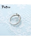 PATICO gorąca sprzedaż Ring Finger Bijoux 925 Sterling Silver drzewa życia AAA cyrkon biżuteria ślubna dla kobiet Party prezenty