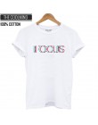 COOLMIND QI0231B 100% bawełny z krótkim rękawem skupić się drukuj kobiety t-shirt na co dzień o-neck luźne kobiet t koszula lato