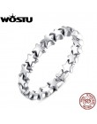 WOSTU 100% autentyczne 925 Sterling Silver 6 styl do układania w stos Party gwiazdy pierścienie dla kobiet oryginalne srebrne ma