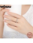 WOSTU 100% autentyczne 925 Sterling Silver 6 styl do układania w stos Party gwiazdy pierścienie dla kobiet oryginalne srebrne ma