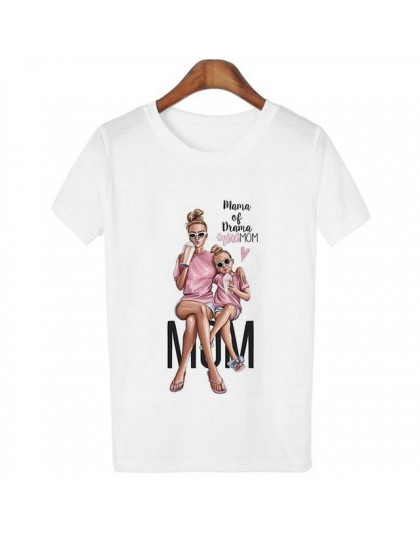 New Arrival 2019 T koszula Vogue Tee Shirt modne koreańskie ubrania Harajuku Kawaii biały T-shirt Super mama koszulka damska mat