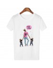 New Arrival 2019 T koszula Vogue Tee Shirt modne koreańskie ubrania Harajuku Kawaii biały T-shirt Super mama koszulka damska mat