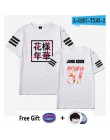 W Kpop Bangtan chłopcy T Shirt Jungkook Streetwear Harajuku wygodne kobiety/mężczyźni na co dzień zaoszczędzić mi skrzydła koszu