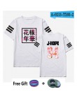 W Kpop Bangtan chłopcy T Shirt Jungkook Streetwear Harajuku wygodne kobiety/mężczyźni na co dzień zaoszczędzić mi skrzydła koszu