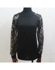 T Shirt Femme 2019 moda kobiety Leopard koszulki wiosna lato szyfonowa Patchwork z długim rękawem Tshirt na co dzień topy koszul