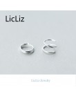 LicLiz 2019 nowych moda 925 Sterling Silver wiosna kształt Hoop kolczyki dla kobiet wiosna otwarte kolczyki Twisted kolczyki do 