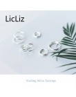 LicLiz 2019 nowych moda 925 Sterling Silver wiosna kształt Hoop kolczyki dla kobiet wiosna otwarte kolczyki Twisted kolczyki do 