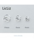 LicLiz 2019 nowych moda 925 Sterling Silver wiosna kształt Hoop kolczyki dla kobiet wiosna otwarte kolczyki Twisted kolczyki do 