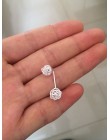 Nowy prawdziwe. 925 Sterling Silver biżuteria sznurka skręcone miłość węzeł stadniny kolczyki metaliczny Knot Ball kobiet 7mm GT