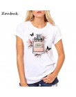 2018 lato koszulka damska na co dzień pani Top Tees moda Tshirt odzież marki T koszula kobiety kwiat perfumy drukowane topy Tees