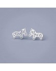 Ruifan nowy nabytek prawdziwej 925 Sterling Silver gry Puzzle stadniny kolczyki oryginalne srebro biżuteria Brincos YEA149