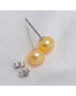 ASHIQI 100% naturalna perła słodkowodna kolczyki prawdziwe 925 Sterling Silver stadniny kolczyk perła dostawca biżuterii dla kob