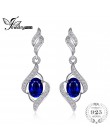 JewelryPalace delikatne utworzono Sapphire Drop kolczyki Dangle dla kobiet litego 925 Sterling Silver moda urok biżuterii