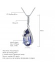 Klejnotu balet 17.8Ct naturalne Iolite Blue Mystic kwarcowy 925 Sterling Silver Vintage naszyjniki i wisiorki dla kobiet w porzą