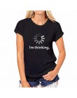 CDJLFH Tshirt moda kobiety lato T Shirt krótkie drukowane topy Kawaii koszulka 2018 Sexy śmieszne Feminino koszulki Camiseta Fem