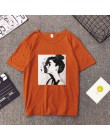 Nowy koreański druku ulzzang z krótkim rękawem kobiet T-shirt kobiet luźne najniższy T-shirt plus size Femme dziewczyny WNVTX12