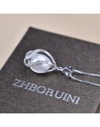 ZHBORUINI naszyjnik z pereł perła biżuteria 925 Sterling Silver biżuteria dla kobiet naturalna perła słodkowodna koraliki wisior