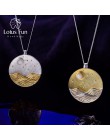 Lotus zabawy majątek 925 Sterling Silver Handmade naturalne Fine Jewelry światło księżyca projekt wisiorek bez łańcucha acessóri