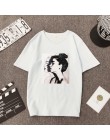 Nowy koreański druku ulzzang z krótkim rękawem kobiet T-shirt kobiet luźne najniższy T-shirt plus size Femme dziewczyny WNVTX12