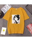 Nowy koreański druku ulzzang z krótkim rękawem kobiet T-shirt kobiet luźne najniższy T-shirt plus size Femme dziewczyny WNVTX12