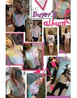 ROMWE otwórz ramię kolor wody z kapturem Tee koszula Multicolor 3/4 rękaw Tie Dye kobiety Top sznurkiem Casual Crop T Shirt