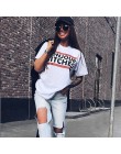 Nowy kobiety klasyczny T shirt dzień dobry suki, u których zbliża się drukuj koszulka z krótkim rękawem kobiet tendencja list na