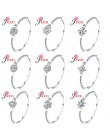 JEMMIN eleganckie różne style 925 Sterling Silver kobiety/dziewczyny bransoletka Bangles ślub zaręczyny pokazuje tę listę, Party