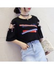 Harajuku plus rozmiar lato bluzki dla kobiet 2018 O-neck koreański styl kobiety koszule casual streetwear kobiet t koszula odzie