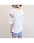 Harajuku plus rozmiar lato bluzki dla kobiet 2018 O-neck koreański styl kobiety koszule casual streetwear kobiet t koszula odzie