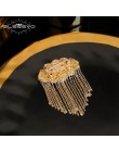 GLSEEVO naturalne barokowy Pearl Tassel broszka dla kobiet Party piękne Broche broszki Du Luxe Femme Bijoux luksusowe biżuteria 