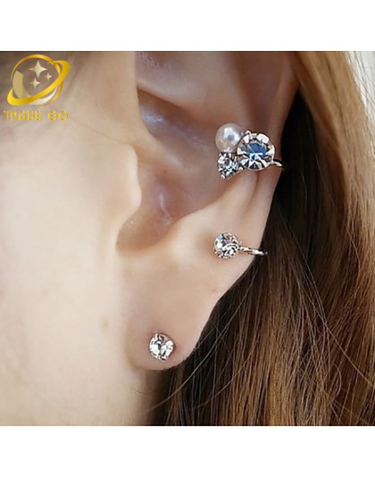 Ear cuff złoty posrebrzane klip na kolczyki moda biżuteria orecchini kobiety serce kolczyki wrap earcuff brincos